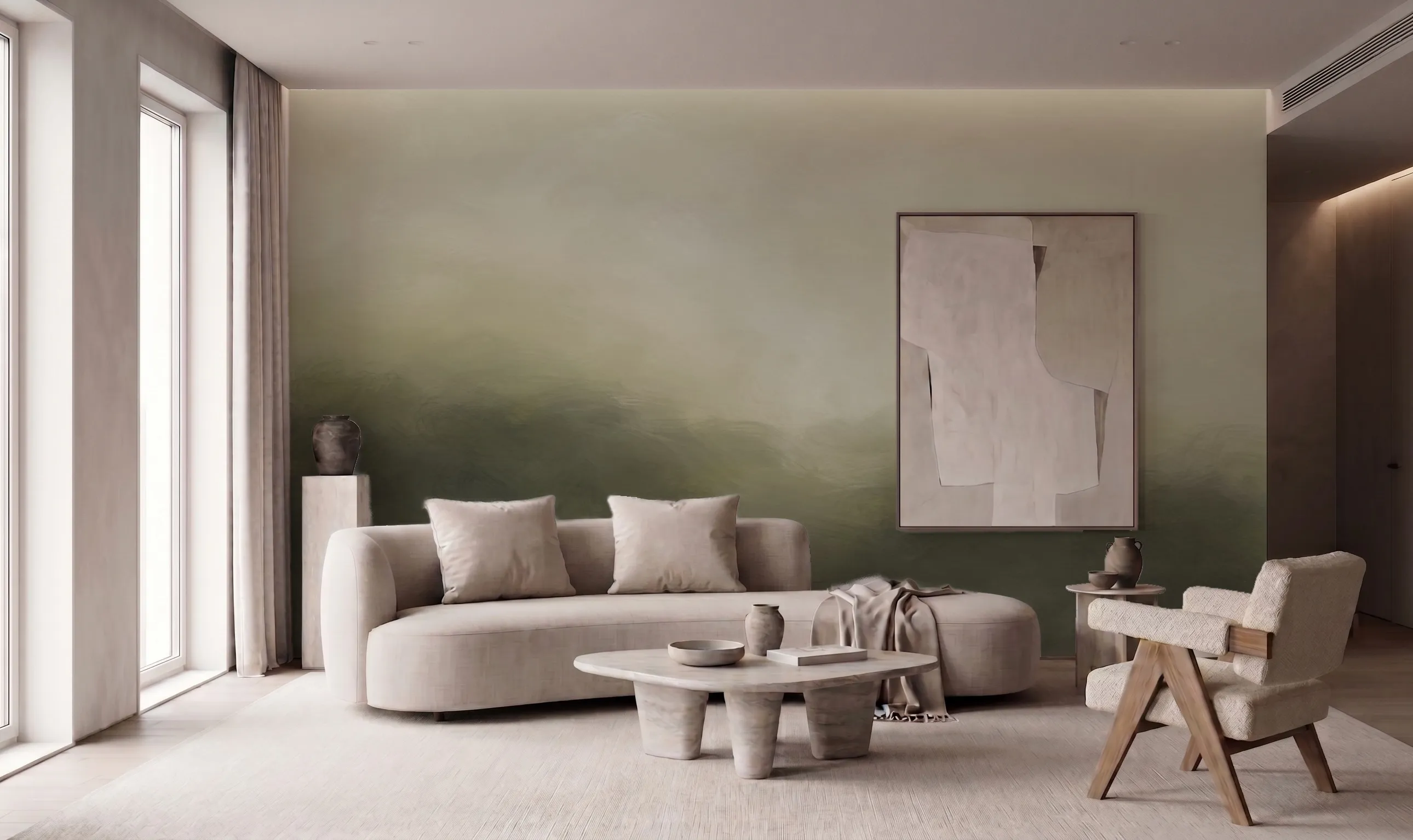 Huefete wallpaper in a living room